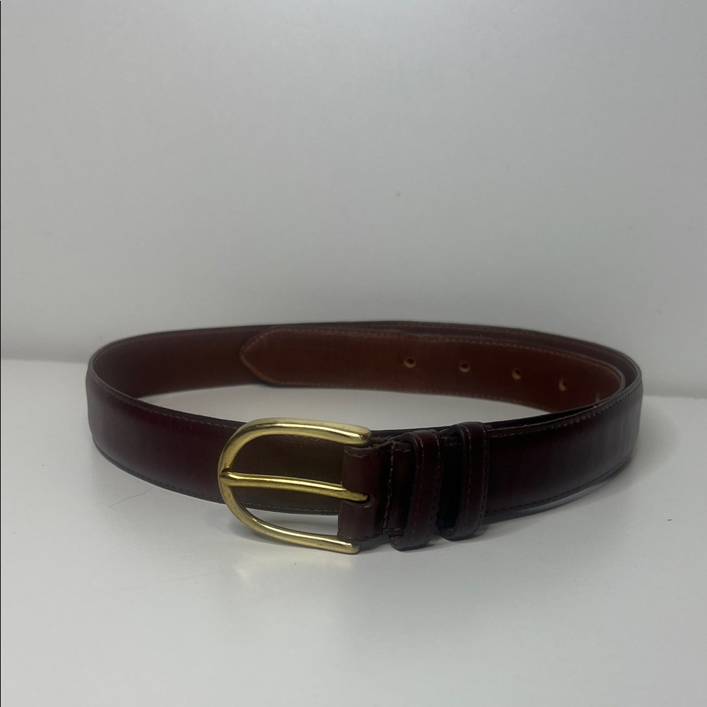 Vintage Coach leather Burgundy belt